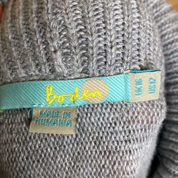Boden Size 12 Tunic Cowlneck Sweater - Picture 9 of 11